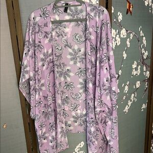 Lane Bryant Lavender Floral Wrap